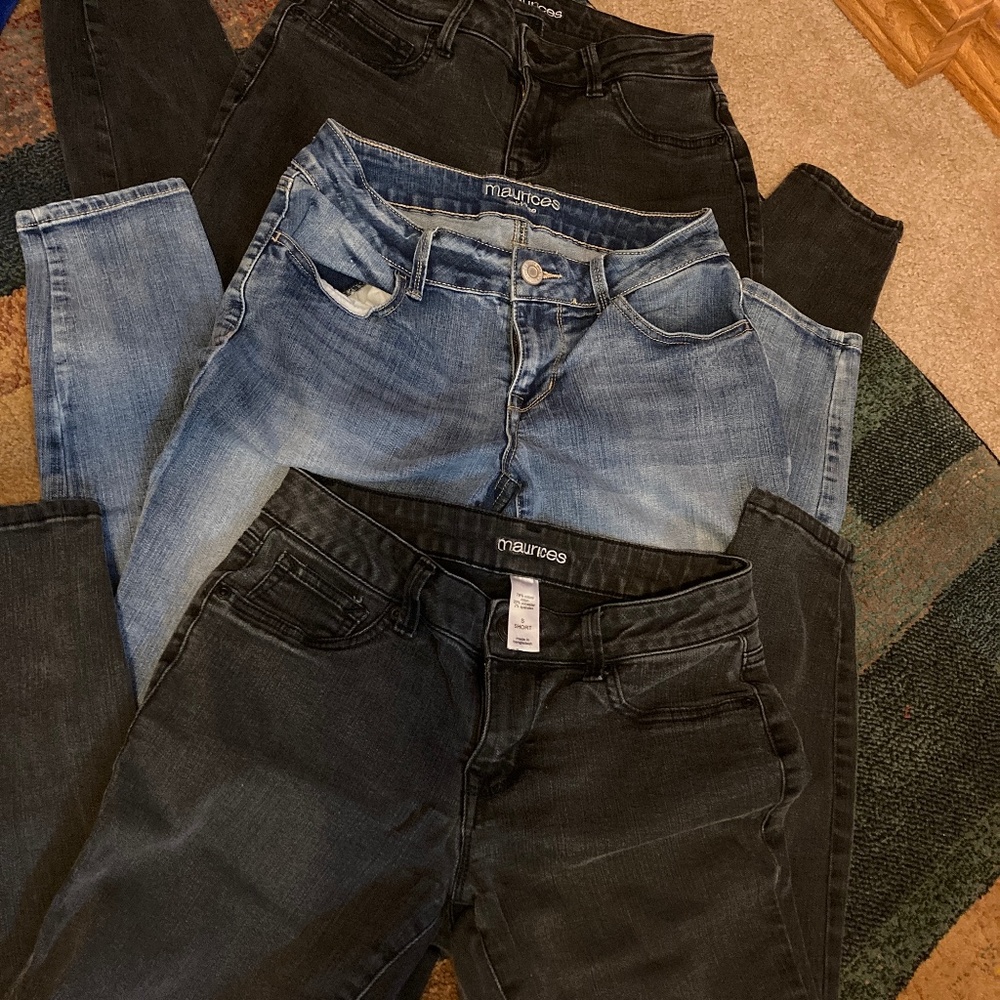 Maurice's women's skinny  blue jeans 3/$45